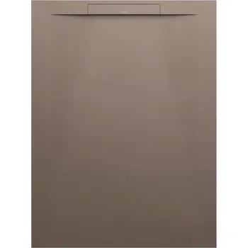 Sprchová vanička Laufen Pro - vanička obdélníková 120x90 s lineárním odtokem na kratší straně, Marbond caffé matná se strukturou H2101871290001