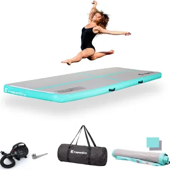 Žíněnka Insportline Airtrack Airstunt 300x100x10 cm bílá s elektrickou pumpou