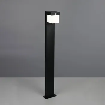 Lampička Reality Leuchten Solární osvětlení cesty Colombo, černá matná, kov, výška 100 cm - Podstavec – délka 14 cm, šířka 7 cm, výška 4 cm černá matná, bílá LED 5,5 W celkem - Doprava zdarma