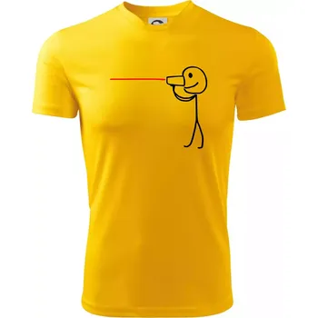 Pánské tričko Láska telefon - Pánské triko Fantasy sportovní (dresovina) - M ( Žlutá )