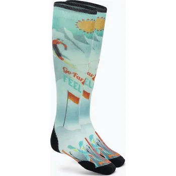 Pánské oblečení Dámské ponožky Smartwool Ski Targeted Cushion Snow Bunny Print OTC capri