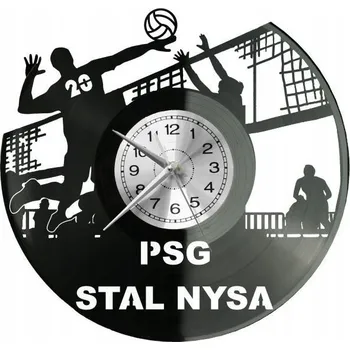 Hodiny PSG Ocel Nysa PlusLiga Nástěnné hodiny Vinyl DÁREK PAMÁTKA