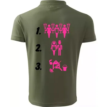 Pánská košile Před a po žena - Polokošile pánská Pique Polo 203 - 3XL ( Khaki )