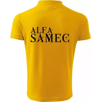 Pánská košile Alfa Samec - Polokošile pánská Pique Polo 203 - 5XL ( Žlutá )