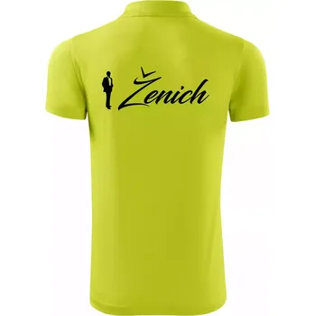 Pánská košile Ženich psací - Polokošile Victory sportovní (dresovina) - XL ( Limetková )
