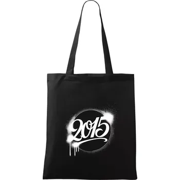 Nákupní taška Narozeninovy ročník graffiti 2015 - Taška bavlněná - 42 x 38 cm ( Černá )