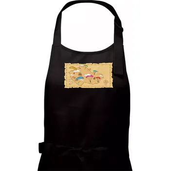 Kuchyňská zástěra Paragliding v ČR - Dámská zástěra na vaření - Univerzální velikost ( Černá )