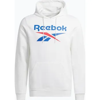 Pánské oblečení Pánská mikina Reebok Reebok Identity Big Logo Fleece Hoodie white