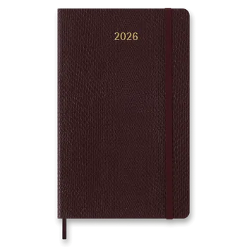 Kancelářské potřeby Diář Moleskine Precious & Ethical 2026 - měkké desky, L, týdenní, vínový