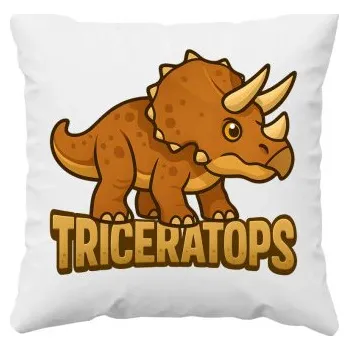 Žertovný předmět Triceratops Dinosauři - polštář s potiskem- Tričkový.cz