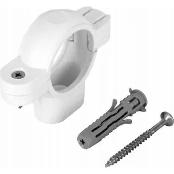 Vodovodní potrubí Bílý držák trubek 32mm objímka 32 PEX PP + hmoždinka