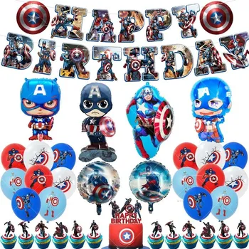 Party dekorace Set narozeninová dekorace Kapitán Amerika | Marvel