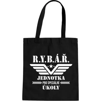 Žertovný předmět Rybář – jednotka pro speciální úkoly - taška s potiskem- Tričkový.cz