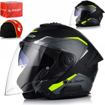 Helma na motorku MOTOCYKLOVÁ PŘILBA OTEVŘENÁ | LS2 OF618 VERSO II | LEHKÁ PŘILBA NA SKÚTR CHOPPER S CLONOU