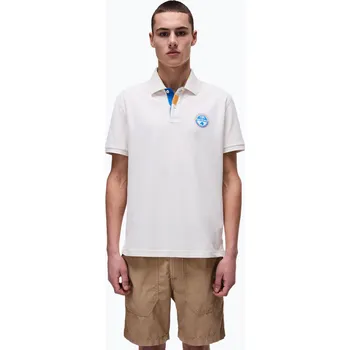 Pánské tričko Pánské polo tričko Napapijri E-Clanis white whisper