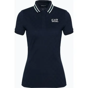 Dámské tričko EA7 Emporio Armani Golf Pro Polo Damier armani blue