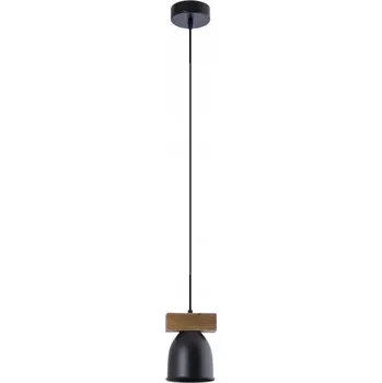 Závěsné stropní svítidlo 1xE27 lustr LOFT VINTAGE DŘEVO KOV GEOMETRICKÉ