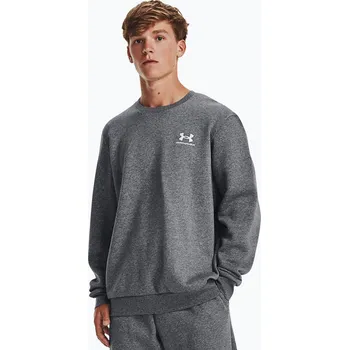 Pánská mikina Pánská mikina Under Armour Essential Fleece Crew pitch gray medium heather/white