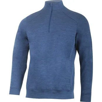 Pánská mikina AMIR pánská merino mikina - Modrá 5252 / XXL / Modrá