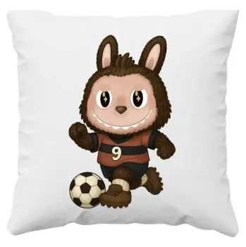 Žertovný předmět Plyšový Maskot Bubu Fotbalista - polštář s potiskem pro fanoušky Labubu- Tričkový.cz