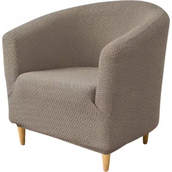 Napínací potah ELASTICKÝ POTAH NA KLUBOVÉ KŘESLO CLUB BAR ŽAKÁROVÝ VZOR JEDLIČKA BÉŽOVÝ