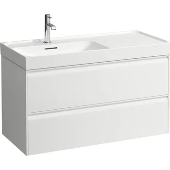 Koupelnový nábytek Meda - skříňka 98,5x45 pod umyvadlo H817118, 2 zásuvky, bílá matná H4217520112601