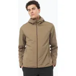 Pánská trekingová mikina Salomon Outline Hyb Warm Hd shitake
