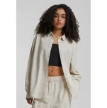 Ladies Linen Mixed Oversized Shirt - softseagrass XXL