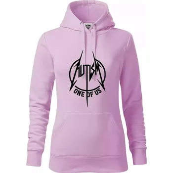 Dámská mikina Autism one of us - Mikina dámská Cape s kapucí - XS ( Orchid )