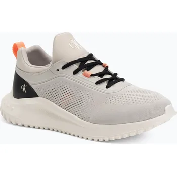 Oblečení a móda Dámské boty Calvin Klein YW0YW01855 Eva Runner Sock Mg Tech Mix monstruck/creamy white/orange
