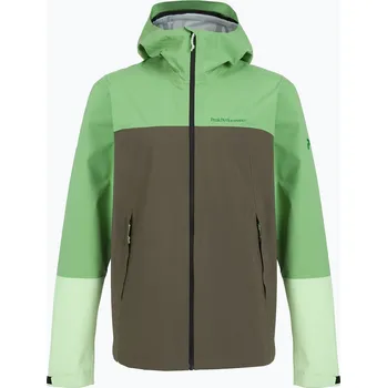 Pánská větrovka Pánská bunda do deště Peak Performance Trail Hipe Shell Peppermint/pine needle/green