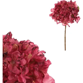 umělá květina Hortenzie - umělá řezaná květina, růžová - UKZ1007 PINK