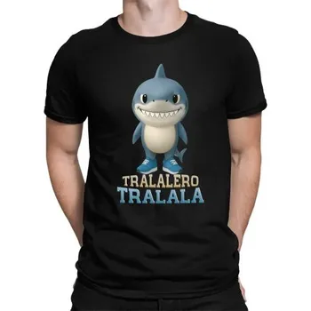 Žertovný předmět Tralalero Tralala Baby Bubu - Italian Brainrot - žralok v botách - pánské tričko s potiskem- Tričkový.cz