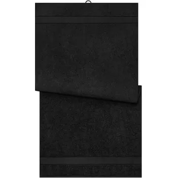 Myrtle beach Bavlněná osuška MB443 Black 70 x 140 cm