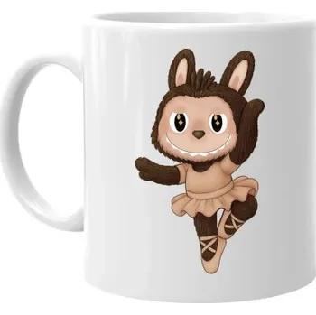 Žertovný předmět Plyšový Maskot Bubu Ballerina - hrnek s potiskem pro fanoušky Labubu- Tričkový.cz