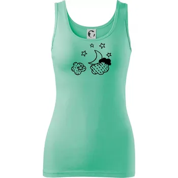 Dámské tričko Nebe - Dalekohled - Dámské tílko - XL ( Mátová )