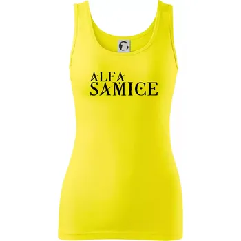 Dámské tričko Alfa Samice - Dámské tílko - M ( Citrónová )
