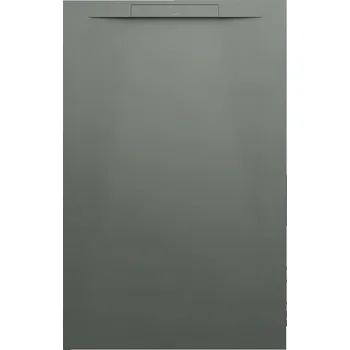 Sprchová vanička Laufen Pro - vanička obdélníková 140x90 s lineárním odtokem na kratší straně, Marbond betonově šedá H2101880790001