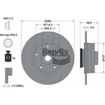 Brzdový kotouč BENDIX Braking BDS1413