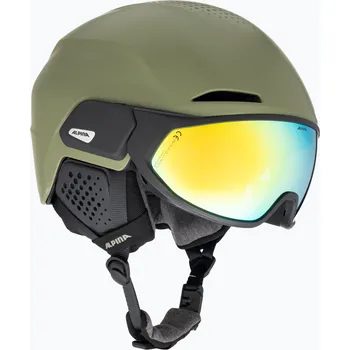 Lyžařská přilba Alpina Alto Q-Lite olivově matná
