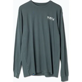 Pánská móda Pánské tričko longsleeve KAVU Free Time green gables