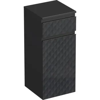 Koupelnový nábytek Koupelnová skříňka nízká Intedoor TRENTA černá matná 35 x 83,4 x 35 cm TRE SN 35 1Z K B U129