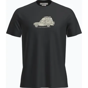 Pánské tričko Pánské trekingové tričko icebreaker Merino 150 Tech Lite SS Tee Cosy Camper black