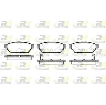 Brzdová destička Klocki hamulcowe 21872 tył, 2440.02
