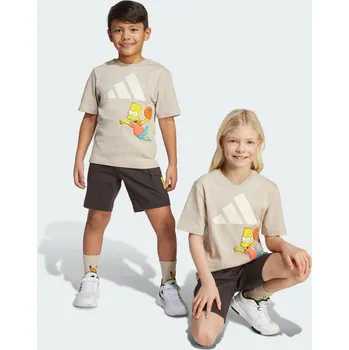 ADIDAS Dětská souprava trička a kraťasů Simpsonovi 5 LET BÉŽOVÁ