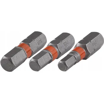 Bit Imbusový bit 4 + 5 + 6 Wolfcraft - 25 mm 3 ks