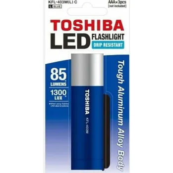Příslušenství pro LED osvětlení LED baterka Toshiba Aluminium Modrá 85 lm