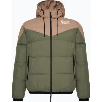 Oblečení a móda Pánská bunda EA7 Emporio Armani Train Athletic Colour Block Padded beetlee