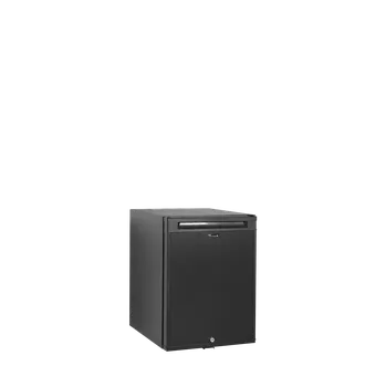 Lednice Minibar plné dveře, černé opláštění TEFCOLD TM 45 C (Minibar s mimořádně nízkou spotřebou energie)