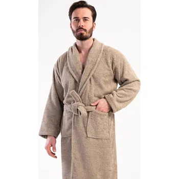 Pánský župan Vienetta MAN Oskar béžová XXL